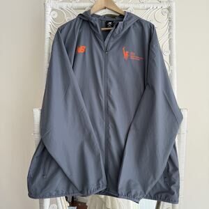 TCS New York City Marathon Jacket Mens XXL Gray New Balance Windbreaker Running